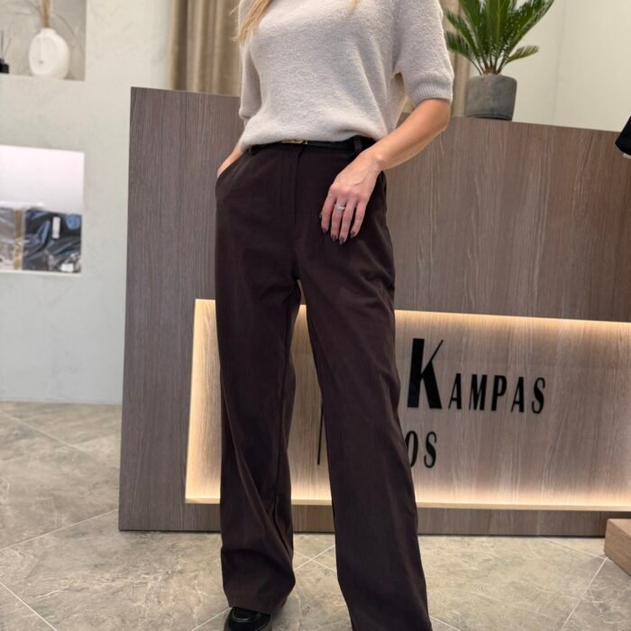 „Velvet Line“ velvetinės kelnės – jaukus stilius kasdienai