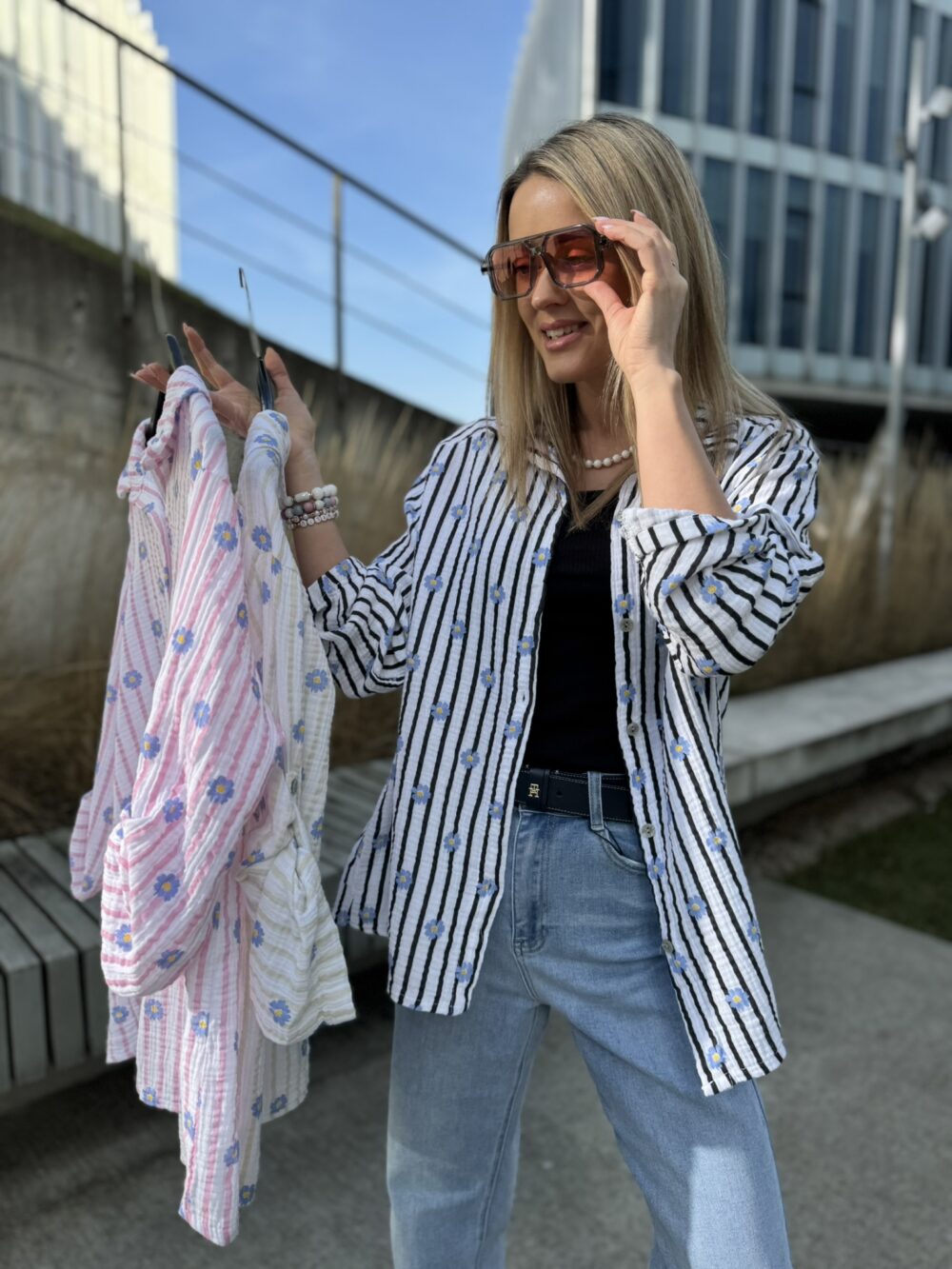 Marškiniai muslino su gelytėm - Image 6