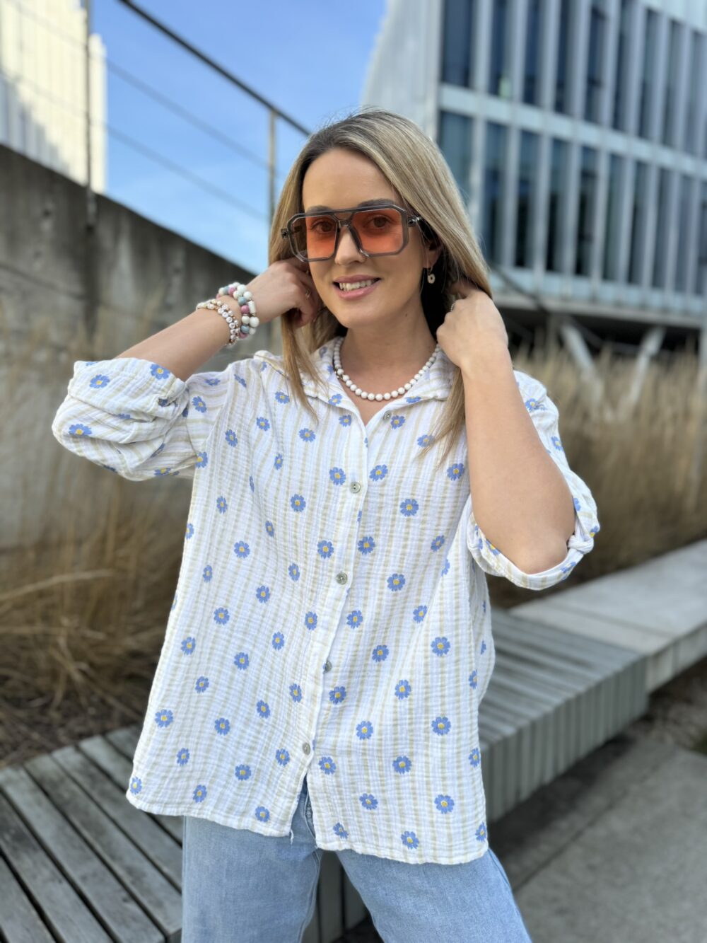 Marškiniai muslino su gelytėm - Image 5