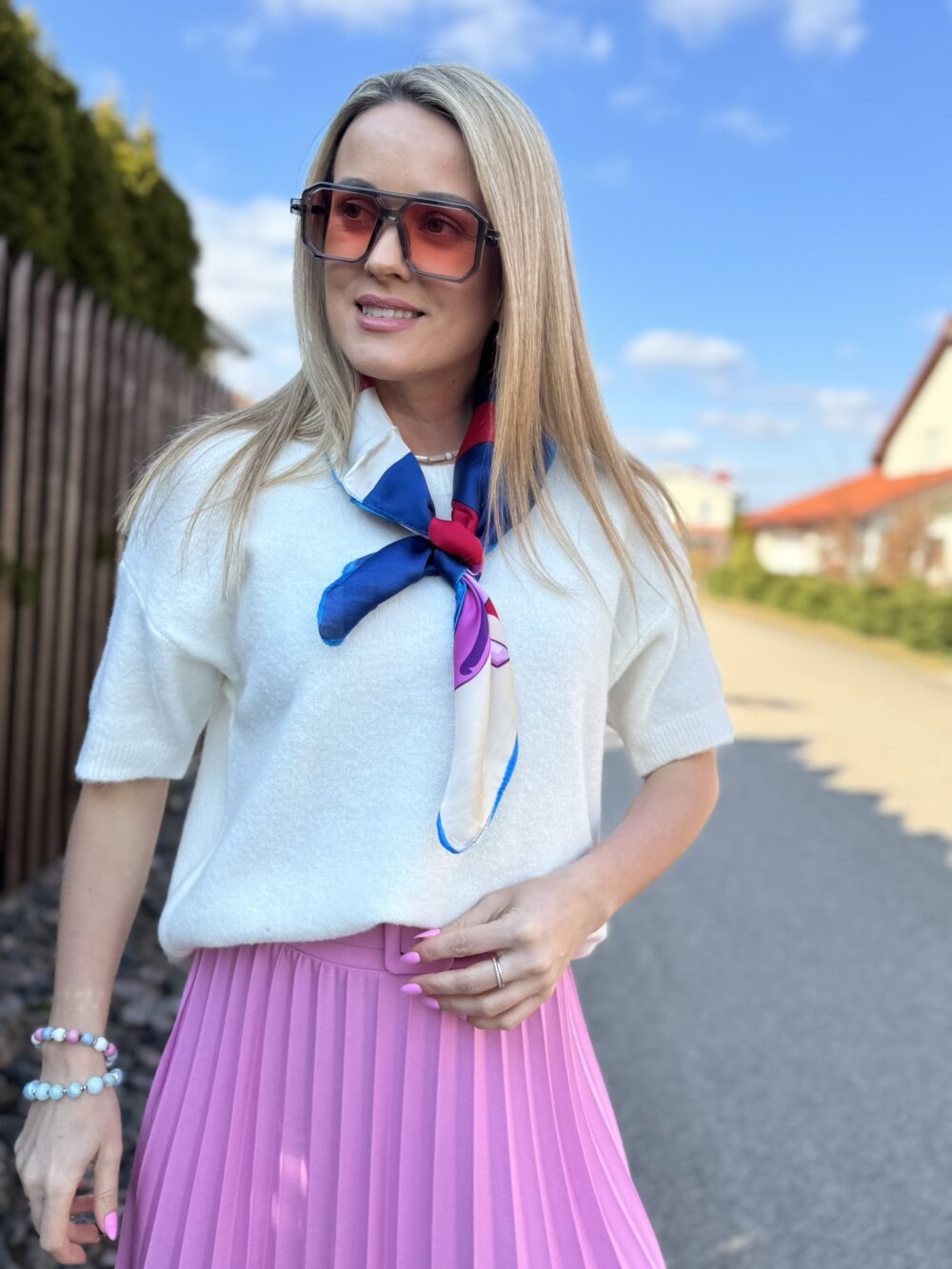 Megztukas alpakos trumpom rankovėm - Image 3