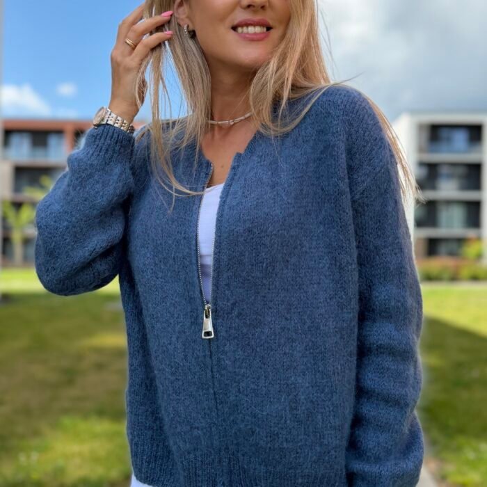 Soft Zip Mohair megztukas