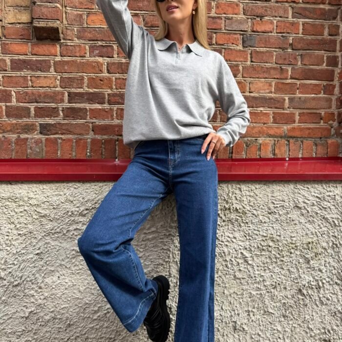 „Urban Straight“ – tiesaus kirpimo mėlyni džinsai MG-750B