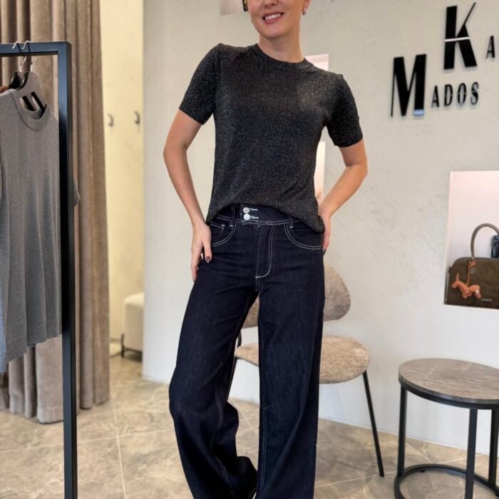 „Midnight Line“ platėjantys džinsai T6050