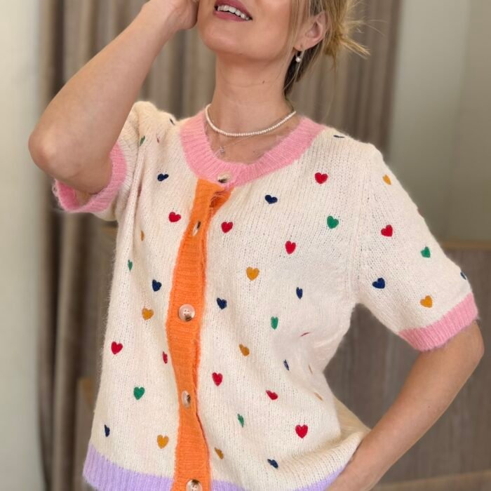 Megztinis su širdelėmis „Joyful Mood“