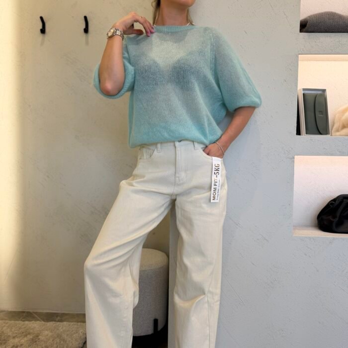 „Ivory Mom“  Mom Fit džinsai