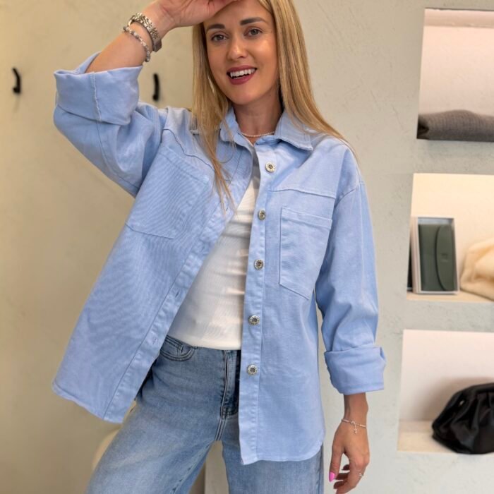 Marškiniai švarkelis „Soft Day“<span> - </span>Mėlyna