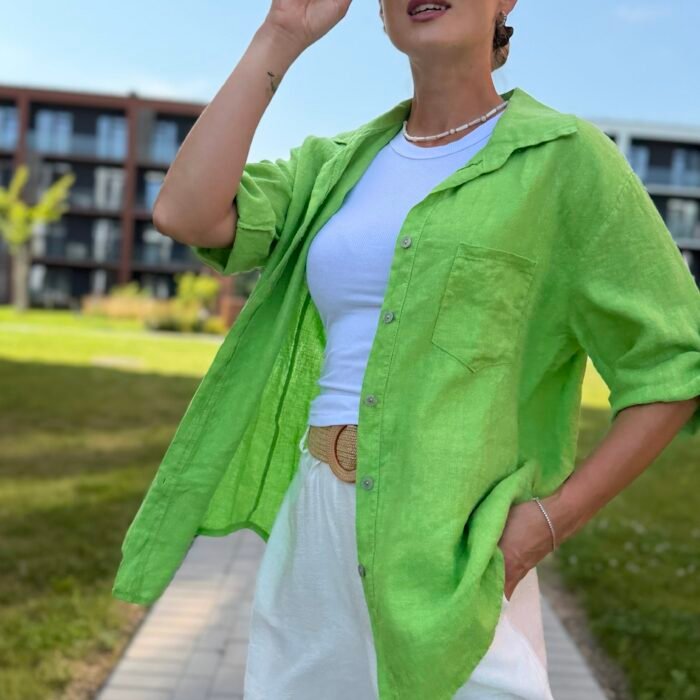 „Linen Ease“ lininiai marškiniai